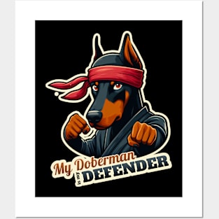 Ninja Doberman Posters and Art